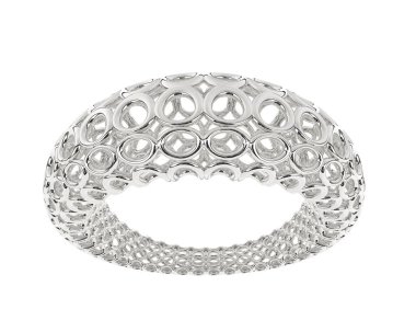 Halka arka planda izole. 3d görüntüleme - illüstrasyon