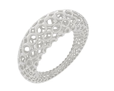 Halka arka planda izole. 3d görüntüleme - illüstrasyon