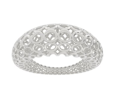 Halka arka planda izole. 3d görüntüleme - illüstrasyon