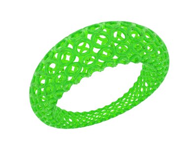 Halka arka planda izole. 3d görüntüleme - illüstrasyon