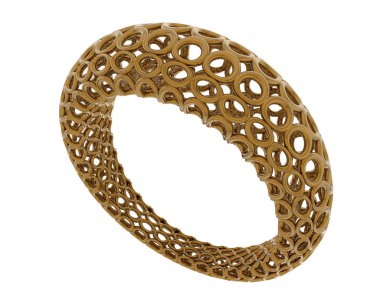 Halka arka planda izole. 3d görüntüleme - illüstrasyon