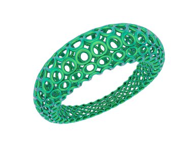 Halka arka planda izole. 3d görüntüleme - illüstrasyon