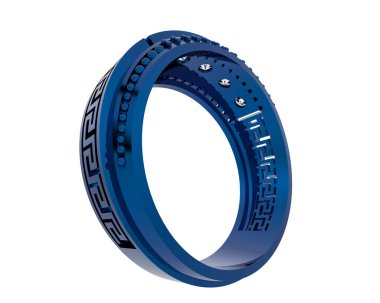 Halka arka planda izole. 3d görüntüleme - illüstrasyon