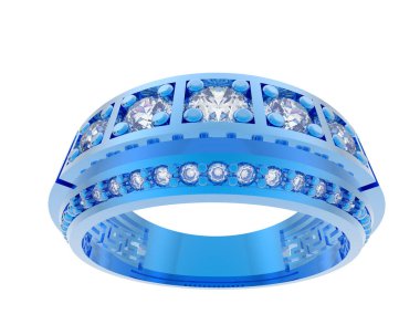 Halka arka planda izole. 3d görüntüleme - illüstrasyon