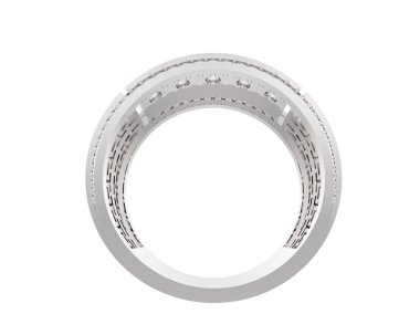 Halka arka planda izole. 3d görüntüleme - illüstrasyon