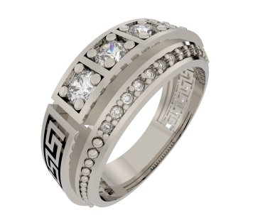 Halka arka planda izole. 3d görüntüleme - illüstrasyon