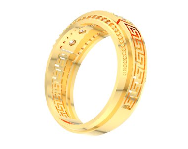 Halka arka planda izole. 3d görüntüleme - illüstrasyon