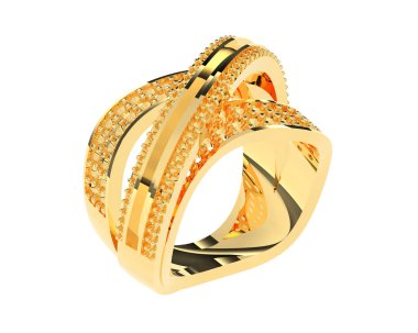 Halka arka planda izole. 3d görüntüleme - illüstrasyon