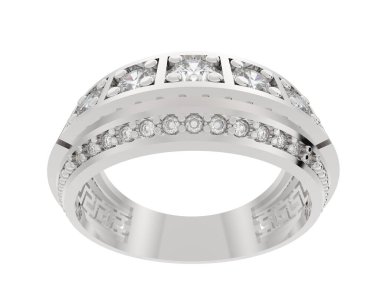 Halka arka planda izole. 3d görüntüleme - illüstrasyon