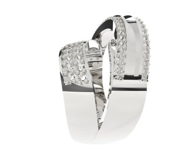  beyaz zemin üzerine Pırlantalı yüzük.