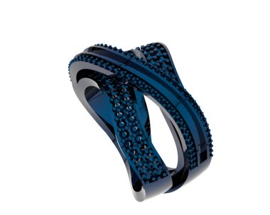 Halka arka planda izole. 3d görüntüleme - illüstrasyon