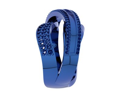 Halka arka planda izole. 3d görüntüleme - illüstrasyon