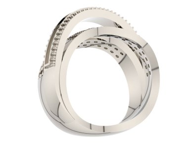 Halka arka planda izole. 3d görüntüleme - illüstrasyon