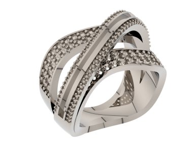 Halka arka planda izole. 3d görüntüleme - illüstrasyon