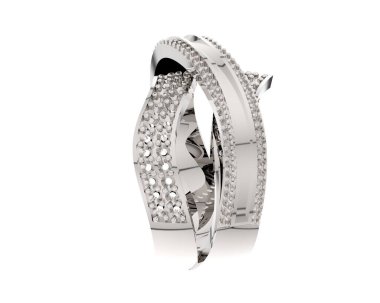  beyaz zemin üzerine Pırlantalı yüzük.