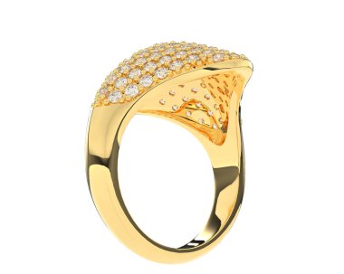  beyaz zemin üzerine Pırlantalı yüzük.