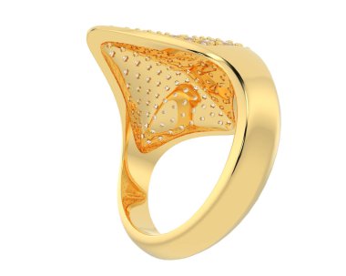  beyaz zemin üzerine Pırlantalı yüzük.