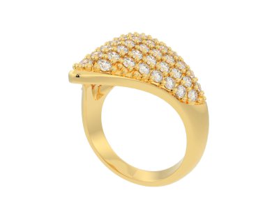  beyaz zemin üzerine Pırlantalı yüzük.