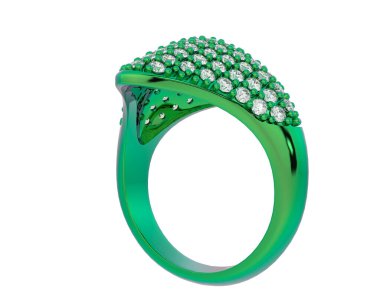 Halka arka planda izole. 3d görüntüleme - illüstrasyon