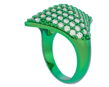 Halka arka planda izole. 3d görüntüleme - illüstrasyon