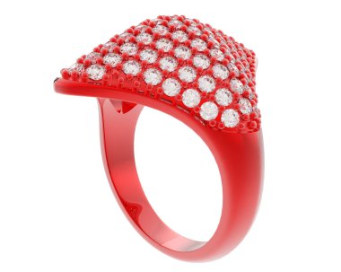 Halka arka planda izole. 3d görüntüleme - illüstrasyon