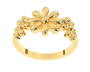 Halka arka planda izole. 3d görüntüleme - illüstrasyon