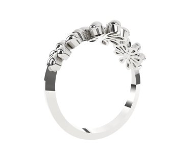 Halka arka planda izole. 3d görüntüleme - illüstrasyon