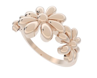 Halka arka planda izole. 3d görüntüleme - illüstrasyon