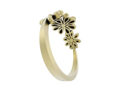 Halka arka planda izole. 3d görüntüleme - illüstrasyon