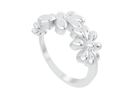 Halka arka planda izole. 3d görüntüleme - illüstrasyon