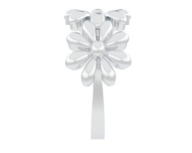 Halka arka planda izole. 3d görüntüleme - illüstrasyon