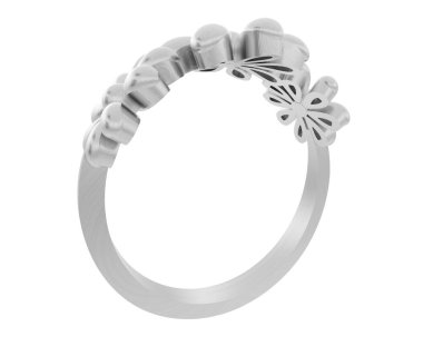 Halka arka planda izole. 3d görüntüleme - illüstrasyon