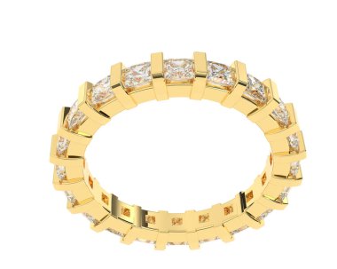 Halka arka planda izole. 3d görüntüleme - illüstrasyon