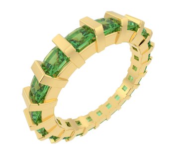 Halka arka planda izole. 3d görüntüleme - illüstrasyon