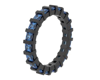 Halka arka planda izole. 3d görüntüleme - illüstrasyon