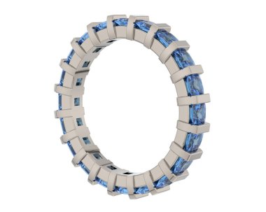 Halka arka planda izole. 3d görüntüleme - illüstrasyon