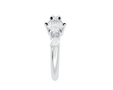 Halka arka planda izole. 3d görüntüleme - illüstrasyon