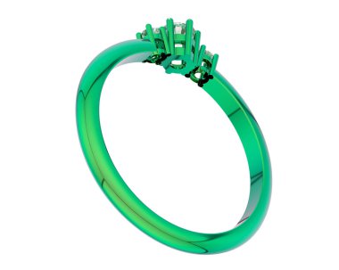 Halka arka planda izole. 3d görüntüleme - illüstrasyon