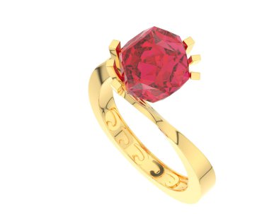 Halka arka planda izole. 3d görüntüleme - illüstrasyon