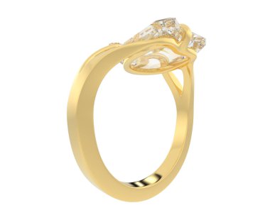 Halka arka planda izole. 3d görüntüleme - illüstrasyon