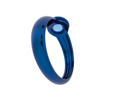 Nişan yüzüğü beyaz arka plan üzerinde izole