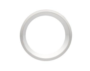 Nişan yüzüğü beyaz arka planda izole edilmiş. 3d görüntüleme - illüstrasyon