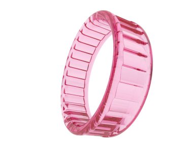 Nişan yüzüğü beyaz arka planda izole edilmiş. 3d görüntüleme - illüstrasyon