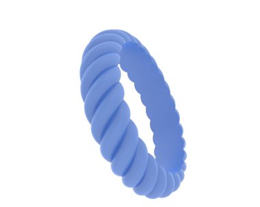 Lüks kadın yüzüğü beyaz arka planda izole edilmiş, 3D görüntüleme - illüstrasyon