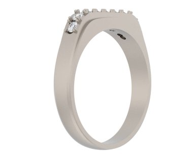 Nişan yüzüğü beyaz arkaplanda izole edildi