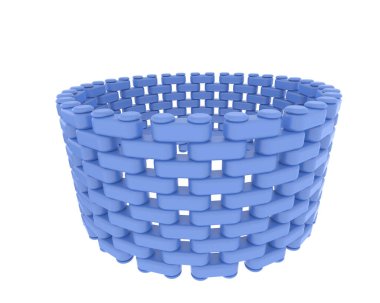 Lüks kadın yüzüğü beyaz arka planda izole edilmiş, 3D görüntüleme - illüstrasyon