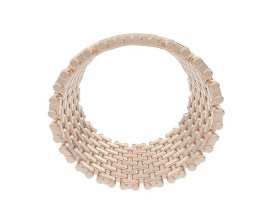 Lüks kadın yüzüğü beyaz arka planda izole edilmiş, 3D görüntüleme - illüstrasyon