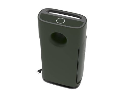 Arka planda hava temizleyici var. 3d görüntüleme - illüstrasyon