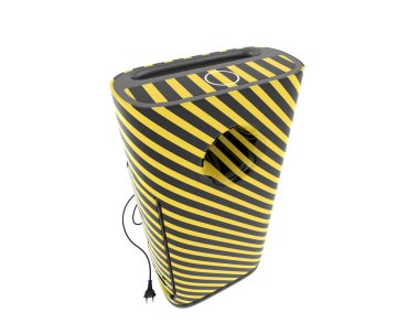 Arka planda hava temizleyici var. 3d görüntüleme - illüstrasyon