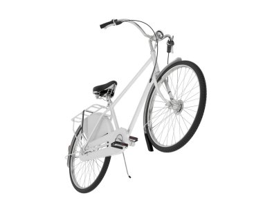 Retro motor beyaz arka planda izole edildi. 3d görüntüleme - illüstrasyon